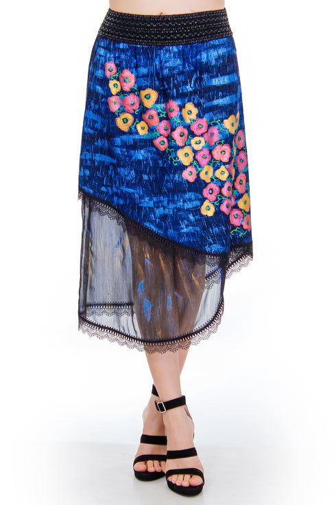 Fusta jerse pictata  Liza Panait Liza Panait Online Boutique